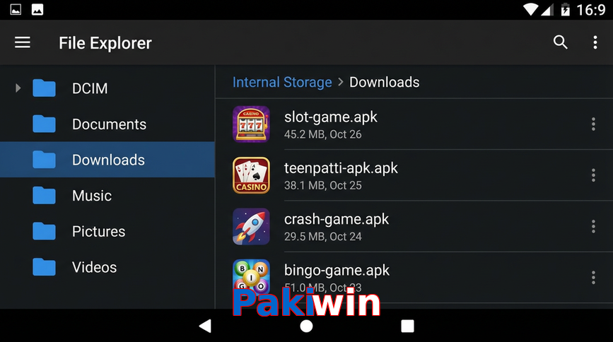 Main screen of Pakiwin gameapk page for PK players